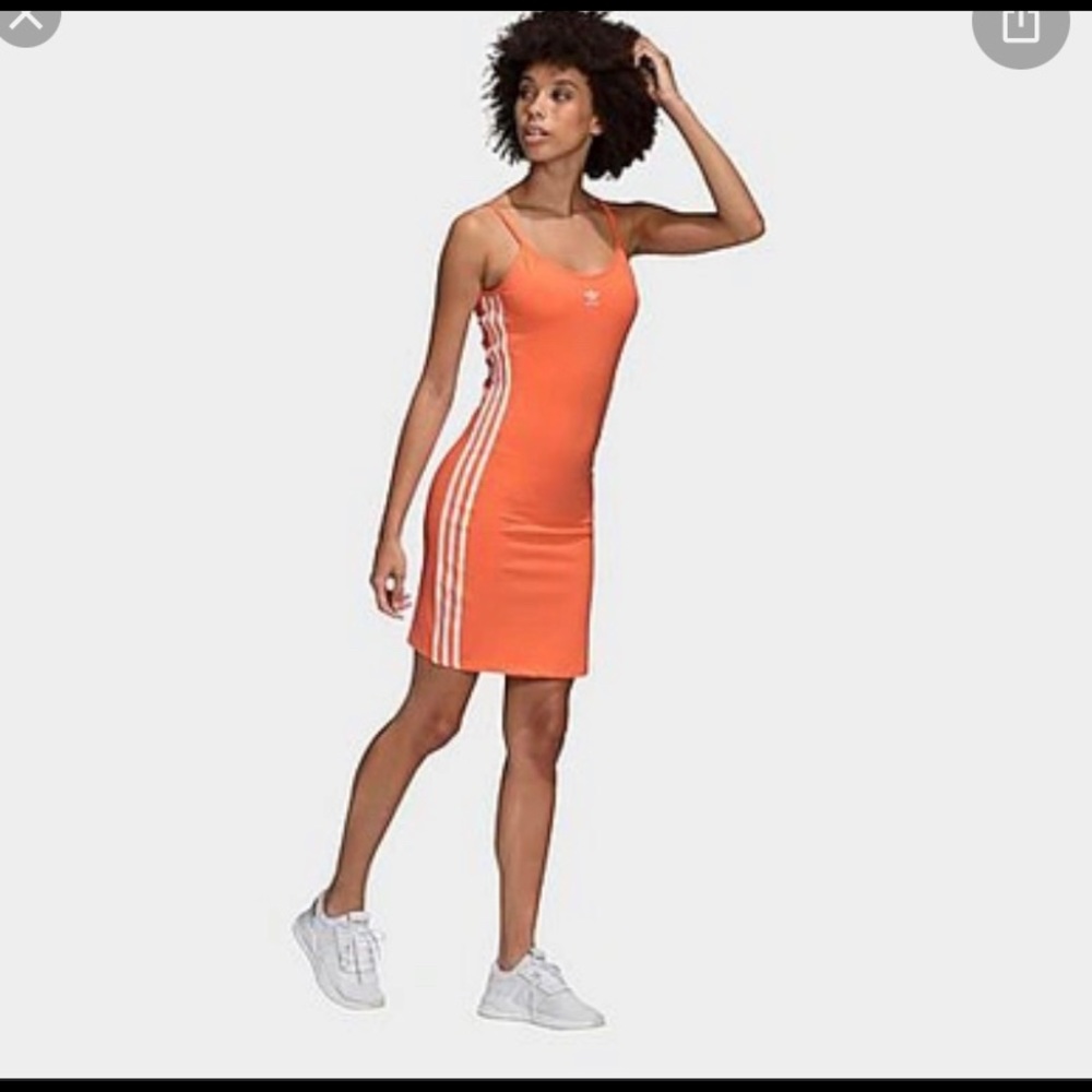 Adidas Three Stripe Spaghetti Strap Dress Size:L/XL